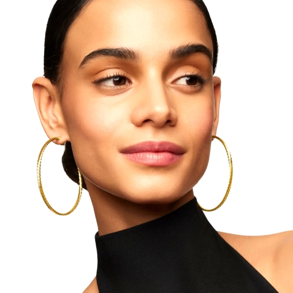 David Yurman Cablespira Hoop Earrings - Picture 3 of 8